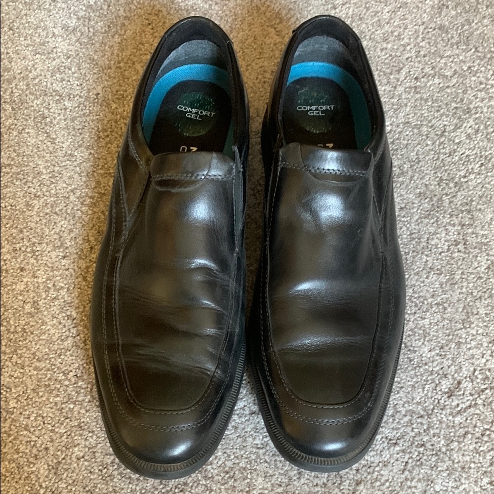 Nunn Bush Black Leather Loafers Slip-On Dress Shoes
